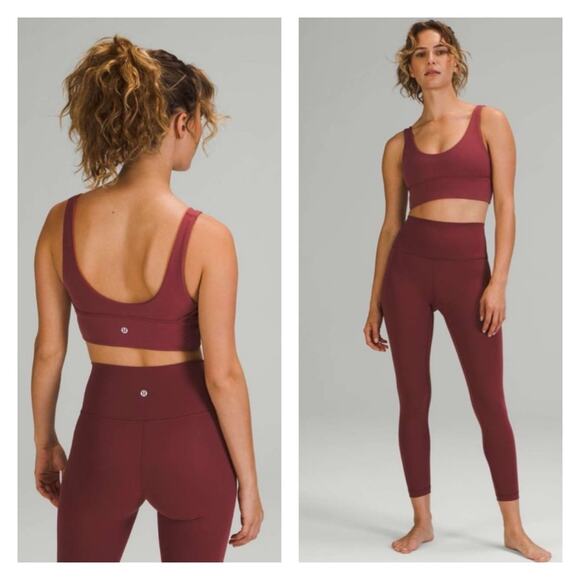 Lululemon Align Reversible A/B Sports Bra 2 Mulled Wine - Picture 1 of 9